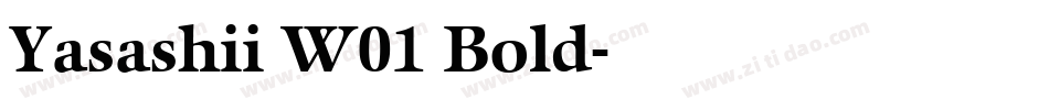 Yasashii W01 Bold字体转换